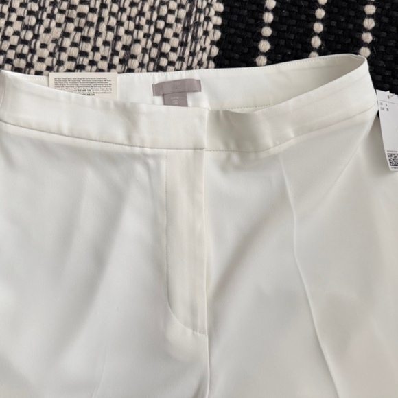 H&M Wide Leg High Waist Dress Pants White Size 6 New With Tags - Picture 5 of 6